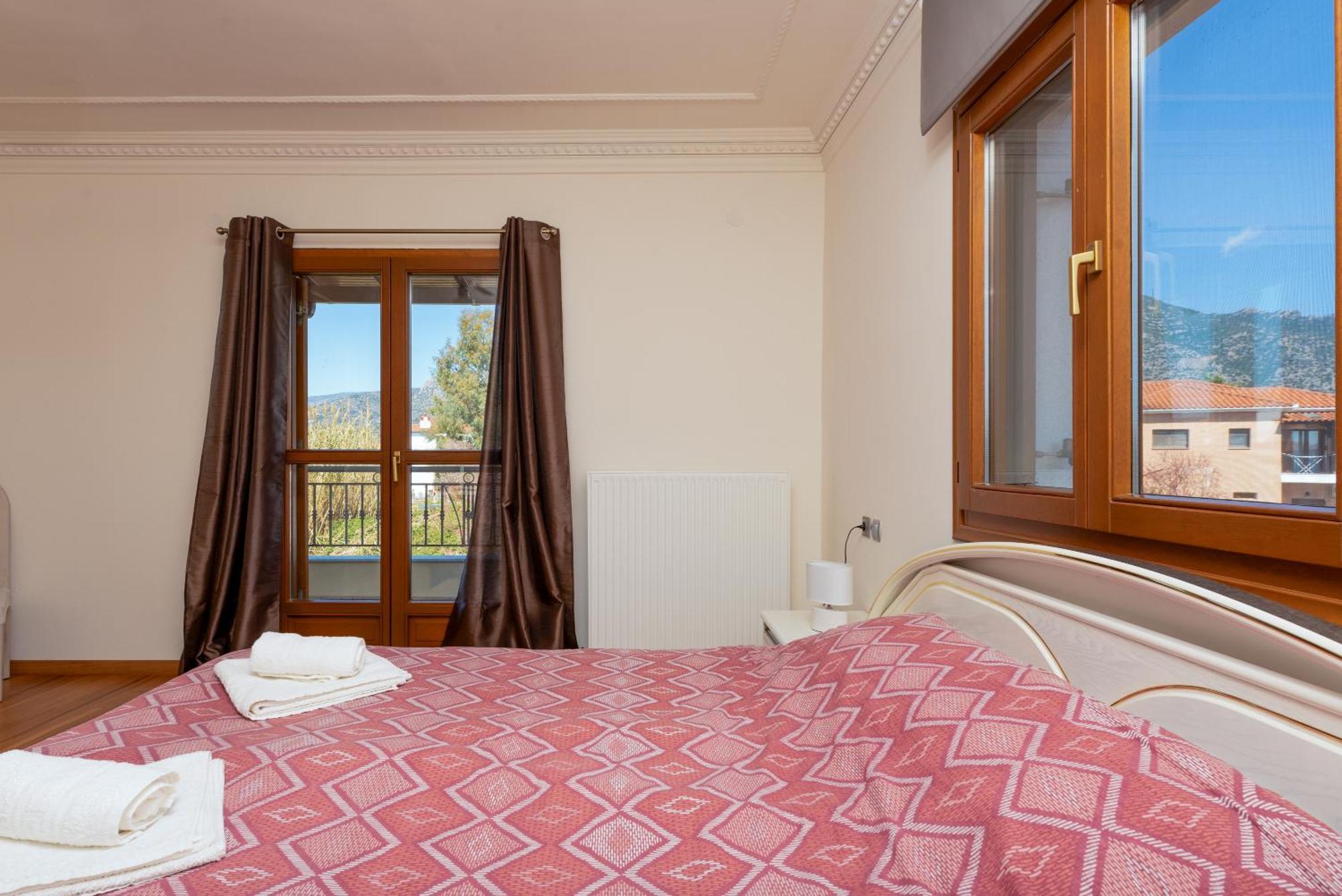 Ferienwohnung Christina'S Twin Palm Trees House Agria Exterior foto