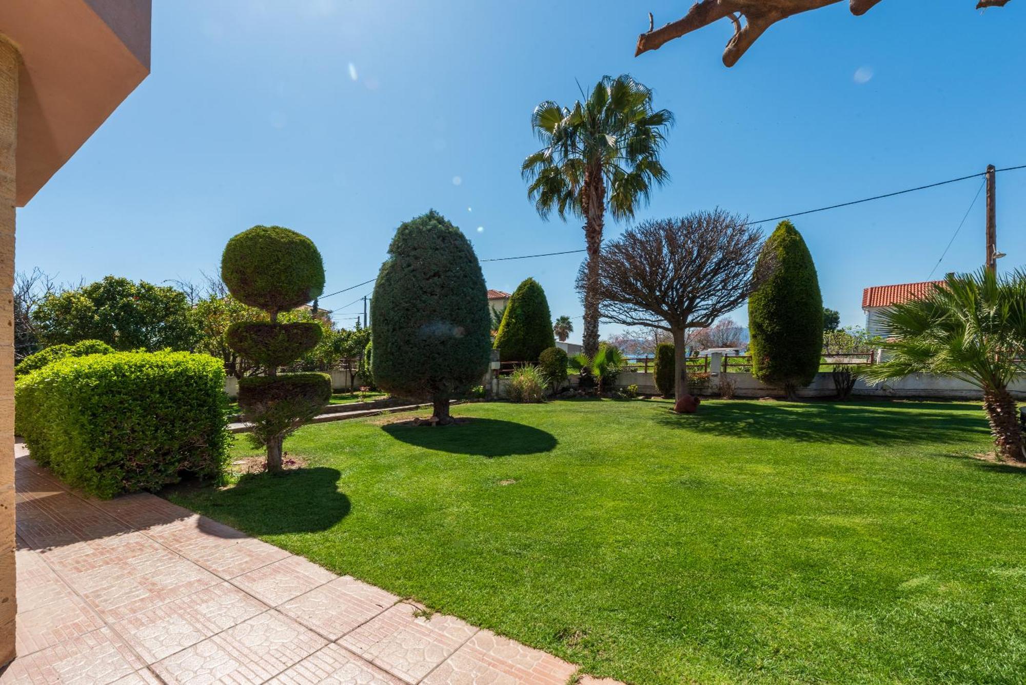 Ferienwohnung Christina'S Twin Palm Trees House Agria Exterior foto